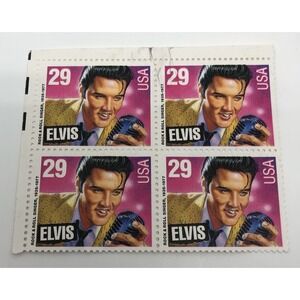 1993 ELVIS‎ PRESLEY 29 CENT STAMP-Unused 4 Stamps Exactly As Pictured